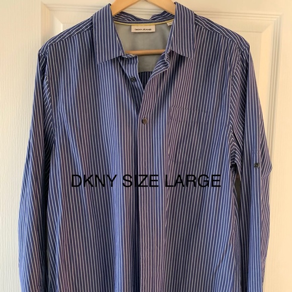 Men’s DKNY shirt excellent condition size large - Picture 2 of 2